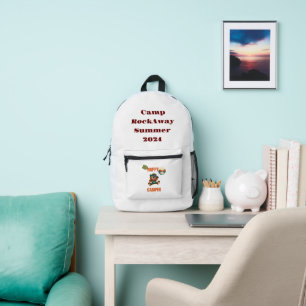 Sac À Dos Imprimé Camp D'Été Retour Pack Un Camper Joyeux Mignonne O