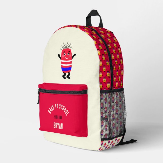 Sac À Dos Imprimé Caoutchouc drôle (Coin arrière droit)