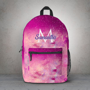 Sac À Dos Imprimé Caprice chic rose fuchsia ombré pailleté monogramm