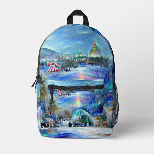 Sac À Dos Imprimé Carnaval d'hiver (Recto)