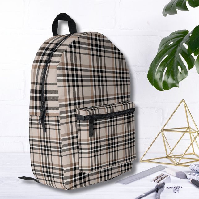 Sac À Dos Imprimé Carreaux Beige (Créateur téléchargé)