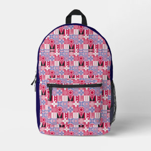 Sac À Dos Imprimé carreaux géométriques