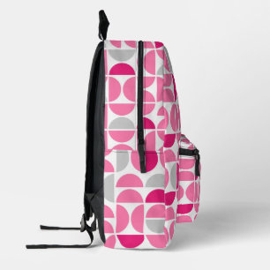 Sac À Dos Imprimé Carreaux rose Du Milieu Du Siècle