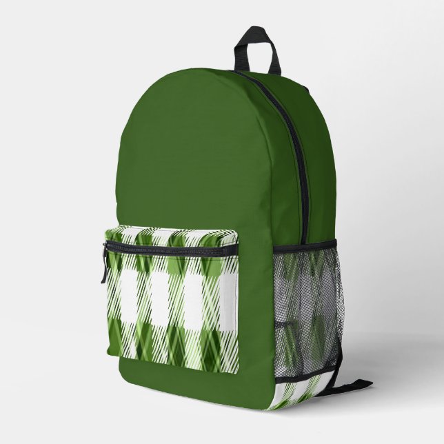 Sac À Dos Imprimé Carreaux verts  (Coin arrière droit)