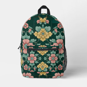 Sac À Dos Imprimé Carrelage floral victorien
