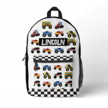 Cartable personnalisé pour enfants avec camion mon
