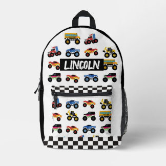 Sac À Dos Imprimé Cartable personnalisé pour enfants avec camion mon