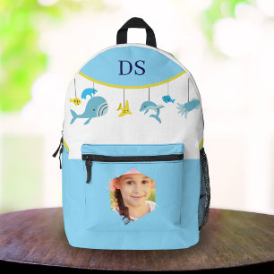 Sac À Dos Imprimé Cartable personnalisé pour filles thème océan past