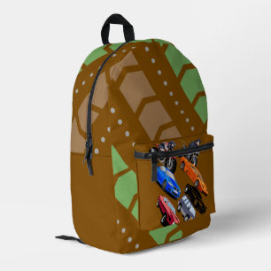 Sac À Dos Imprimé Cartables Scolaires Enfants Voitures et Motos