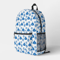 Cartoon Motif de bateau à voile
