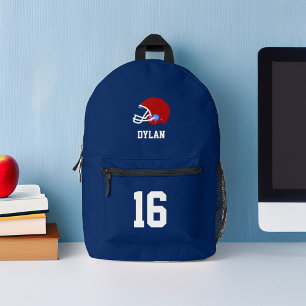Sac À Dos Imprimé Casque de football personnalisé
