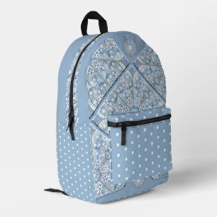 Sac À Dos Imprimé Céramique Lace bleu clair