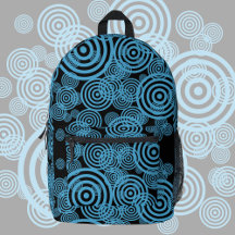 Cercles bleus modernes et tendance sur noir