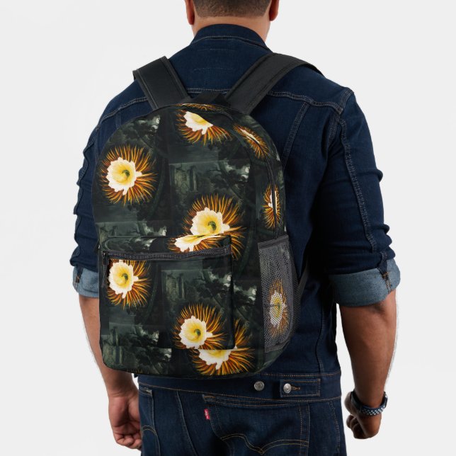 Sac À Dos Imprimé Céréus de Nuit Antique Art Gothique (Insitu (Modèle))