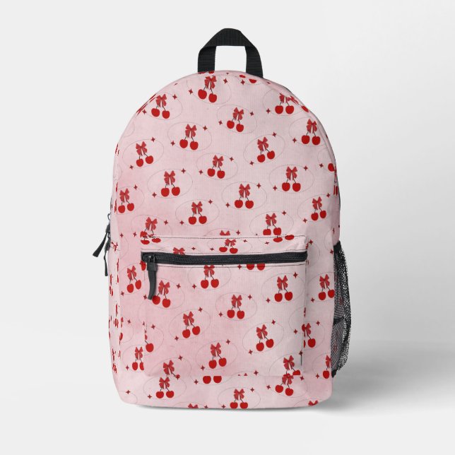 Sac À Dos Imprimé Cerise (Recto)