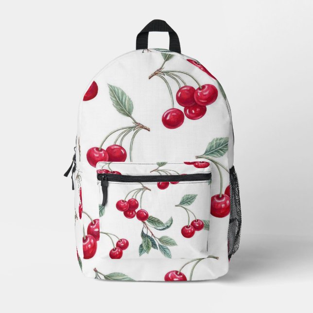 Sac À Dos Imprimé Cerises (Recto)