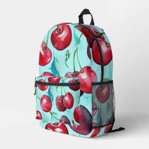 Sac À Dos Imprimé Cerises douces, art de cerise à l'aquarelle coloré