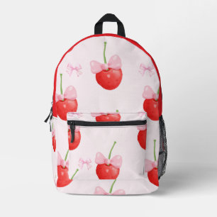 SAC À DOS IMPRIMÉ CERISIERS ROUGES RENTRÉE SCOLAIRE