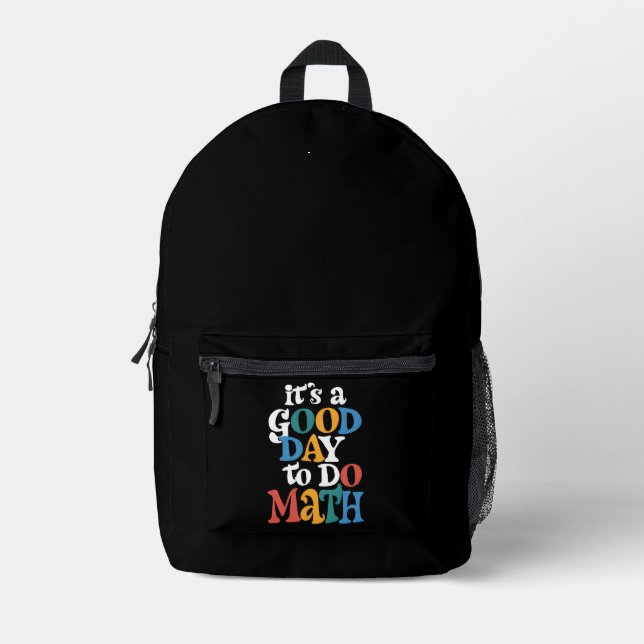 Sac À Dos Imprimé C'est un bon jour pour faire des maths Prof inspir (Recto)