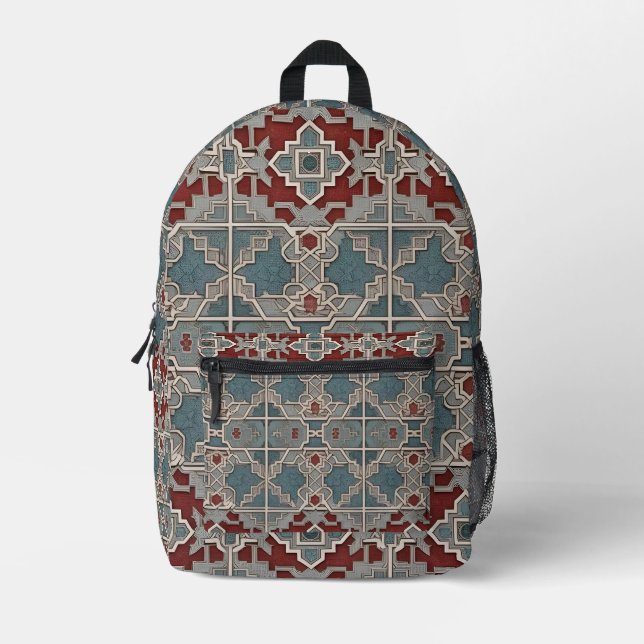 Sac À Dos Imprimé Chand Motif (Recto)