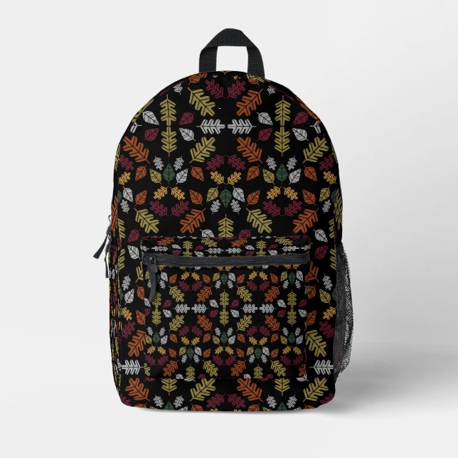 Sac À Dos Imprimé Changement saisonnier Automne Feuilles tombées (Recto)