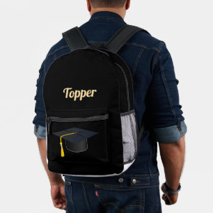 Sac À Dos Imprimé Chapeau de remise des diplômes Topper Text de styl