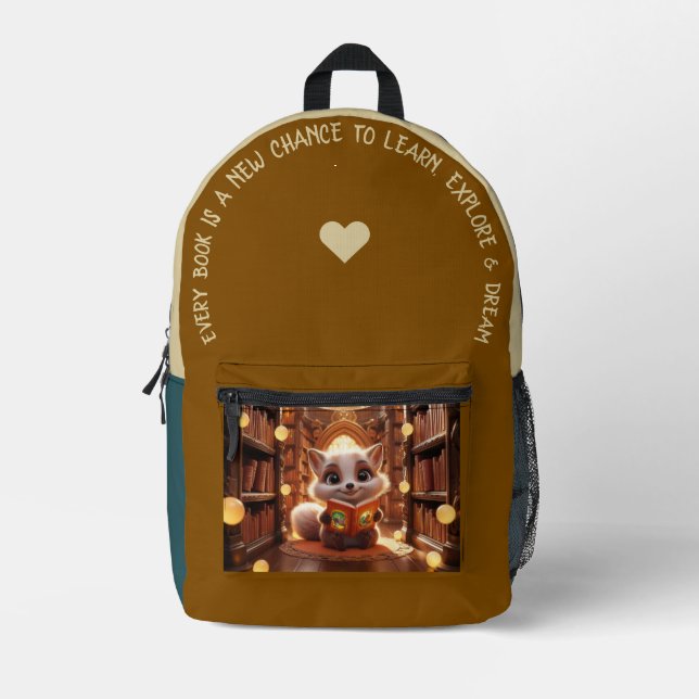 Sac À Dos Imprimé Chaque livre est une nouvelle… (Recto)
