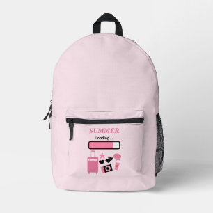 Sac À Dos Imprimé Chargement d'été rose