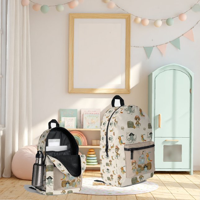 Sac À Dos Imprimé Chasseur de trésor Pirate Anniversaire (Créateur téléchargé)