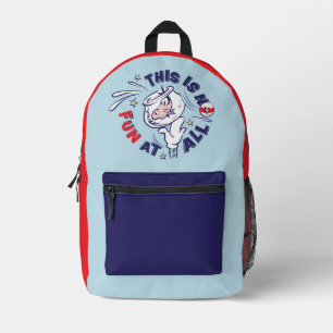 Sac À Dos Imprimé Chat dans le Casquette Ce N'Est Pas Du Tout Amus