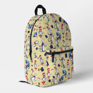Sac À Dos Imprimé Chat Dans Le Casquette Motif jaune