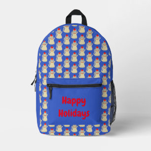 Sac À Dos Imprimé Chat de Noël sur mesure