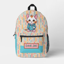 Chat enfant mignon rose et bleu