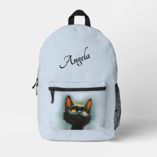 Sac À Dos Imprimé Chat noir enchanté personnel