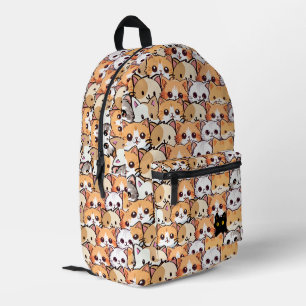 Sac À Dos Imprimé Chat noir mignon en chats orange chaton animal Mot