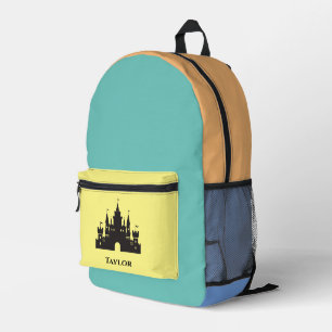 Sac À Dos Imprimé Château magique Monogrammé Personnalisé