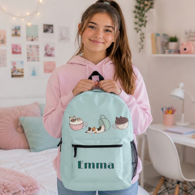 Sac À Dos Imprimé Chatons Tasses à Thé (Créateur téléchargé)
