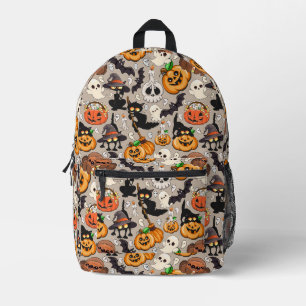 Sac À Dos Imprimé Chats drôles de Halloween Fête