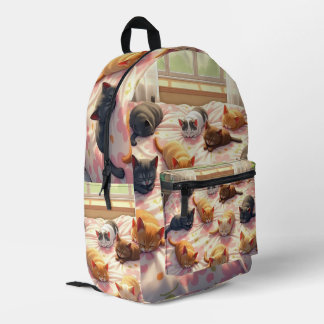 Sac À Dos Imprimé Chats sur un lit