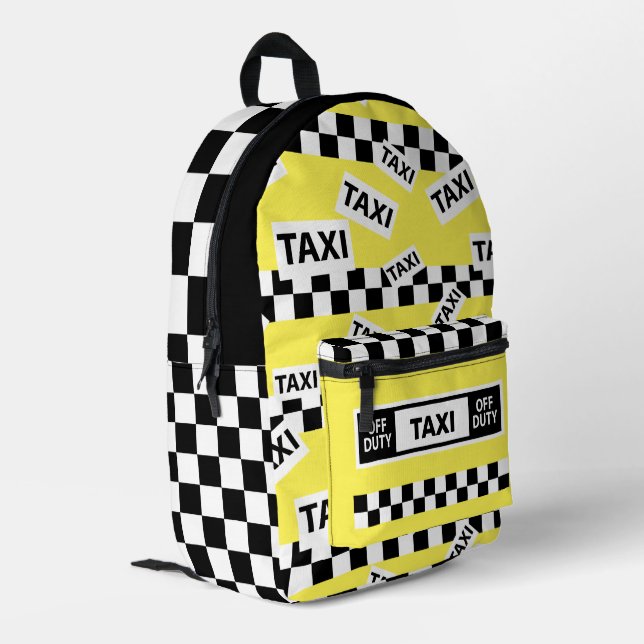 Sac À Dos Imprimé Chauffeur de taxi de New York (Coin arrière gauche)