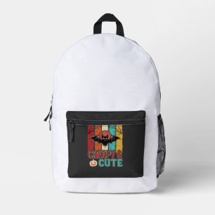 Sac À Dos Imprimé Chauve-souris Halloween Mignonne et Flippante Grap