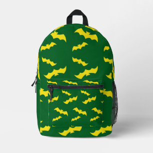 Sac À Dos Imprimé Chauves-souris jaunes volantes d'Halloween