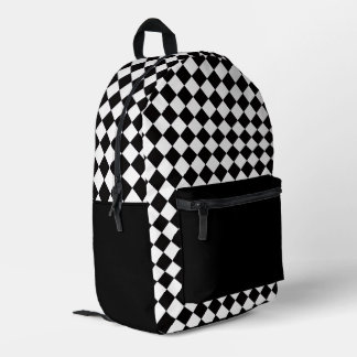 Sac À Dos Imprimé Checkered Design Backpack 