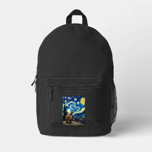 Sac À Dos Imprimé Chemise Tortue Artistique Tortue Nuit Étoilée (2)