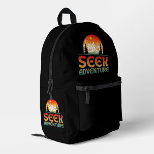 SAC À DOS IMPRIMÉ CHERCHEZ L'AVENTURE