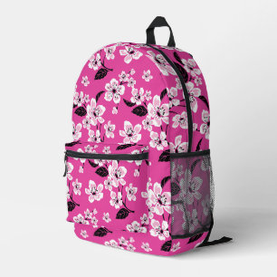 SAC À DOS IMPRIMÉ CHERRY BLOSSOM - MOTIF SAKURA EN ROSE
