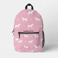 Cheval équestre personnalisé Motif rose