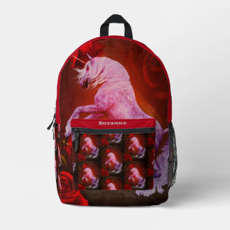 Sac À Dos Imprimé Cheval Unicorn Fiery Personnalisé