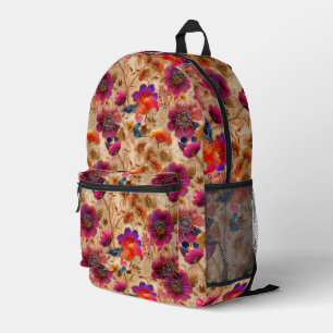 Sac À Dos Imprimé Chic crème crème motif floral