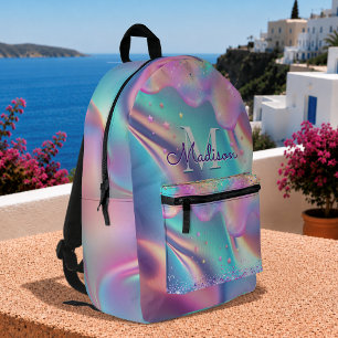 Sac À Dos Imprimé Chic monogramme pailleté holographique goutte à go